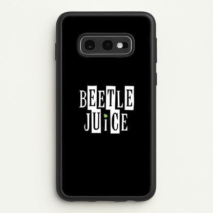 Text - Beetle Halloween  - Halloween Phone Case for Galaxy S10e