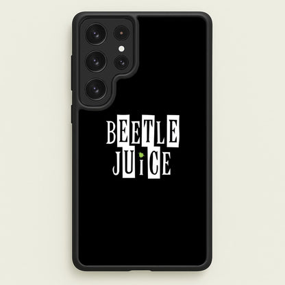 Text - Beetle Halloween  - Halloween Phone Case for Galaxy S22 Ultra