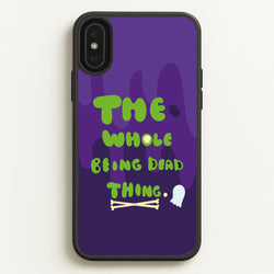 The Whole Being Dead Thing - Beetle Halloween  - Halloween Phone Case for iPhone XS Max