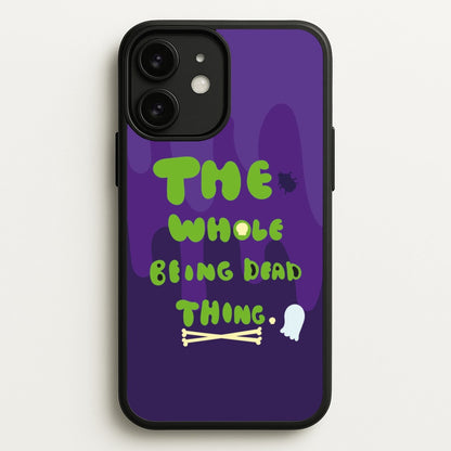 The Whole Being Dead Thing - Beetle Halloween  - Halloween Phone Case for iPhone 11