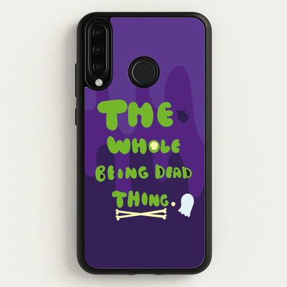 The Whole Being Dead Thing - Beetle Halloween  - Halloween Phone Case for Huawei P30 Lite