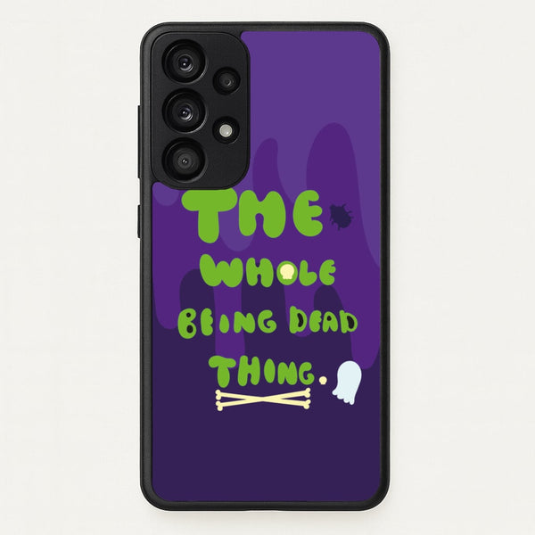 The Whole Being Dead Thing - Beetle Halloween  - Halloween Phone Case for Galaxy A53