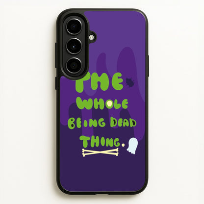 The Whole Being Dead Thing - Beetle Halloween  - Halloween Phone Case for Galaxy A56