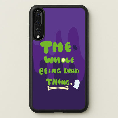 The Whole Being Dead Thing - Beetle Halloween  - Halloween Phone Case for Huawei P20 Pro