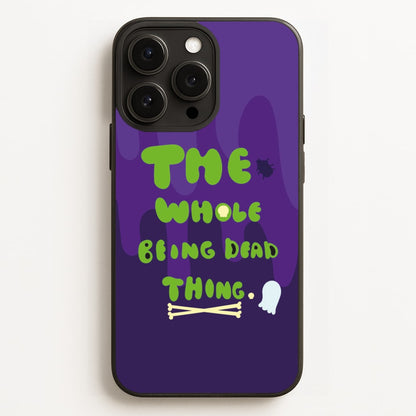 The Whole Being Dead Thing - Beetle Halloween  - Halloween Phone Case for iPhone 12 Pro Max