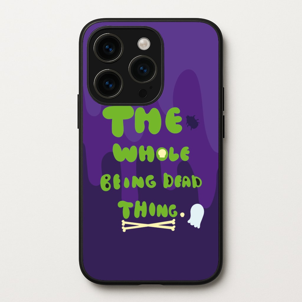 The Whole Being Dead Thing - Beetle Halloween  - Halloween Phone Case for iPhone 15 Pro