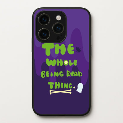 The Whole Being Dead Thing - Beetle Halloween  - Halloween Phone Case for iPhone 15 Pro