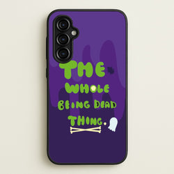 The Whole Being Dead Thing - Beetle Halloween  - Halloween Phone Case for Galaxy A54