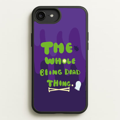 The Whole Being Dead Thing - Beetle Halloween  - Halloween Phone Case for iPhone 6 Plus / 7 Plus / 8 Plus