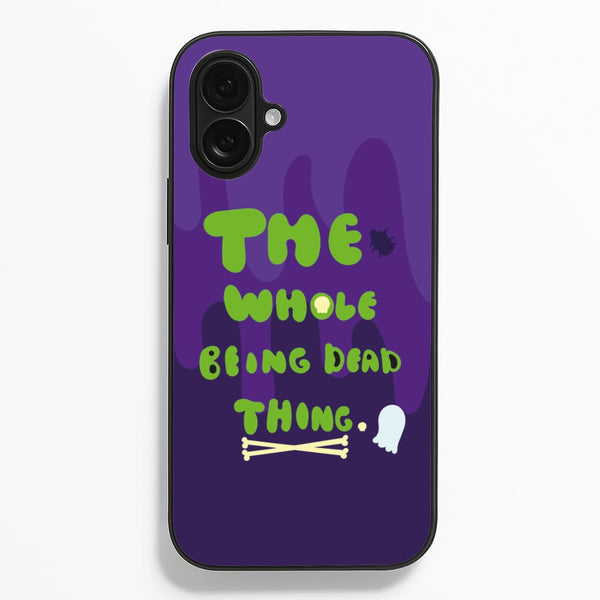 The Whole Being Dead Thing - Beetle Halloween  - Halloween Phone Case for iPhone 16 Plus