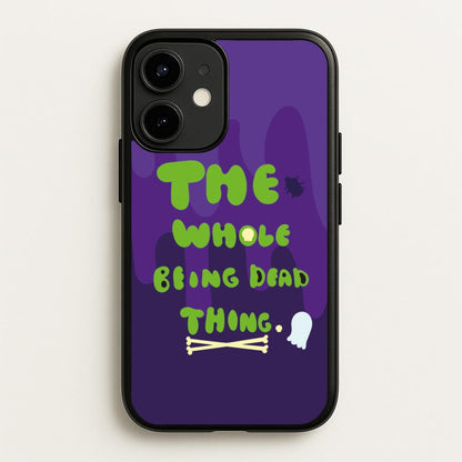The Whole Being Dead Thing - Beetle Halloween  - Halloween Phone Case for iPhone 12 / 12 Pro