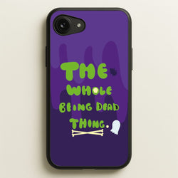 The Whole Being Dead Thing - Beetle Halloween  - Halloween Phone Case for iPhone 16e