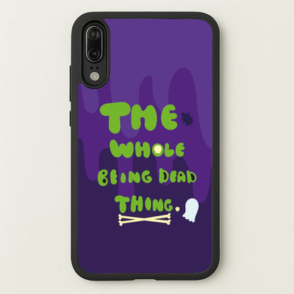 The Whole Being Dead Thing - Beetle Halloween  - Halloween Phone Case for Huawei P20