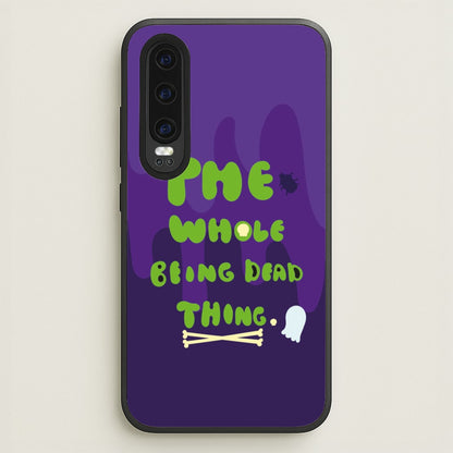The Whole Being Dead Thing - Beetle Halloween  - Halloween Phone Case for Huawei P30
