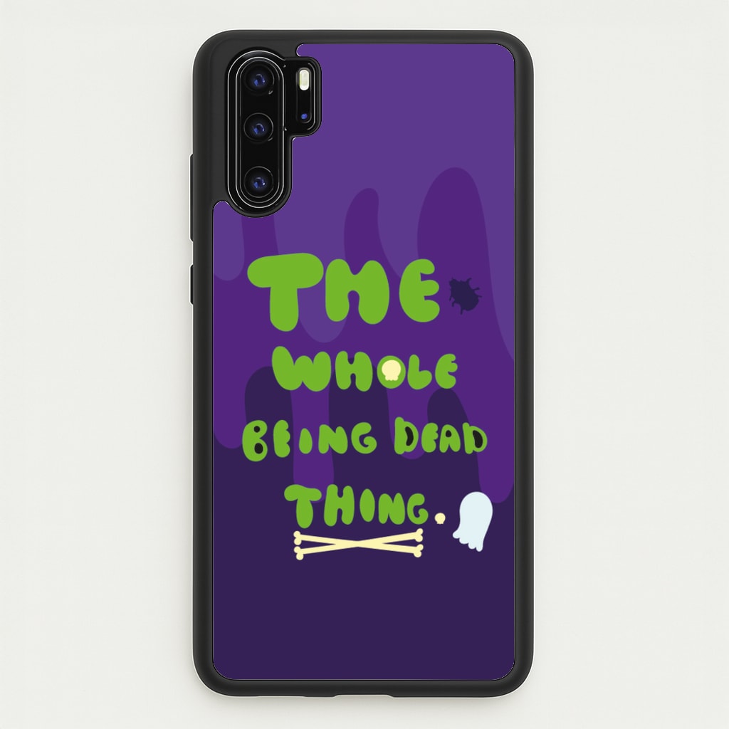 The Whole Being Dead Thing - Beetle Halloween  - Halloween Phone Case for Huawei P30 Pro