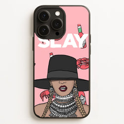 Slay - Queen B Cartoon  - Beyonce Phone Case for iPhone 16 Pro Max