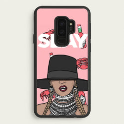Slay - Queen B Cartoon  - Beyonce Phone Case for Galaxy S9 Plus