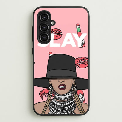 Slay - Queen B Cartoon  - Beyonce Phone Case for Galaxy A16
