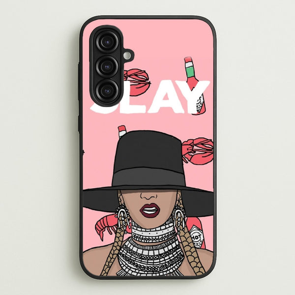 Slay - Queen B Cartoon  - Beyonce Phone Case for Galaxy A16