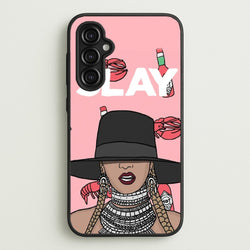 Slay - Queen B Cartoon  - Beyonce Phone Case for Galaxy A14
