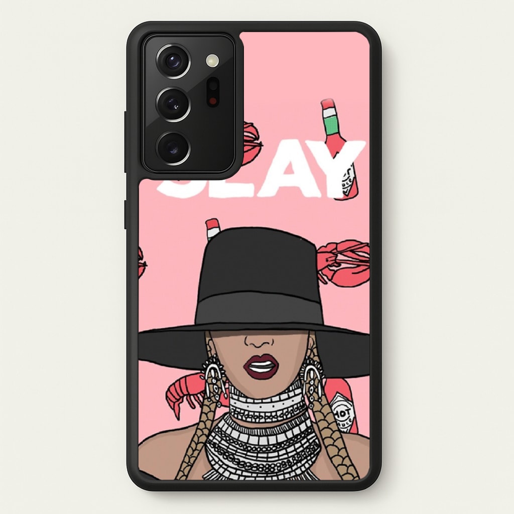 Slay - Queen B Cartoon  - Beyonce Phone Case for Galaxy Note 20 Ultra