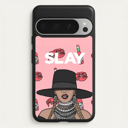 Slay - Queen B Cartoon  - Beyonce Phone Case for Google Pixel 9 Pro XL