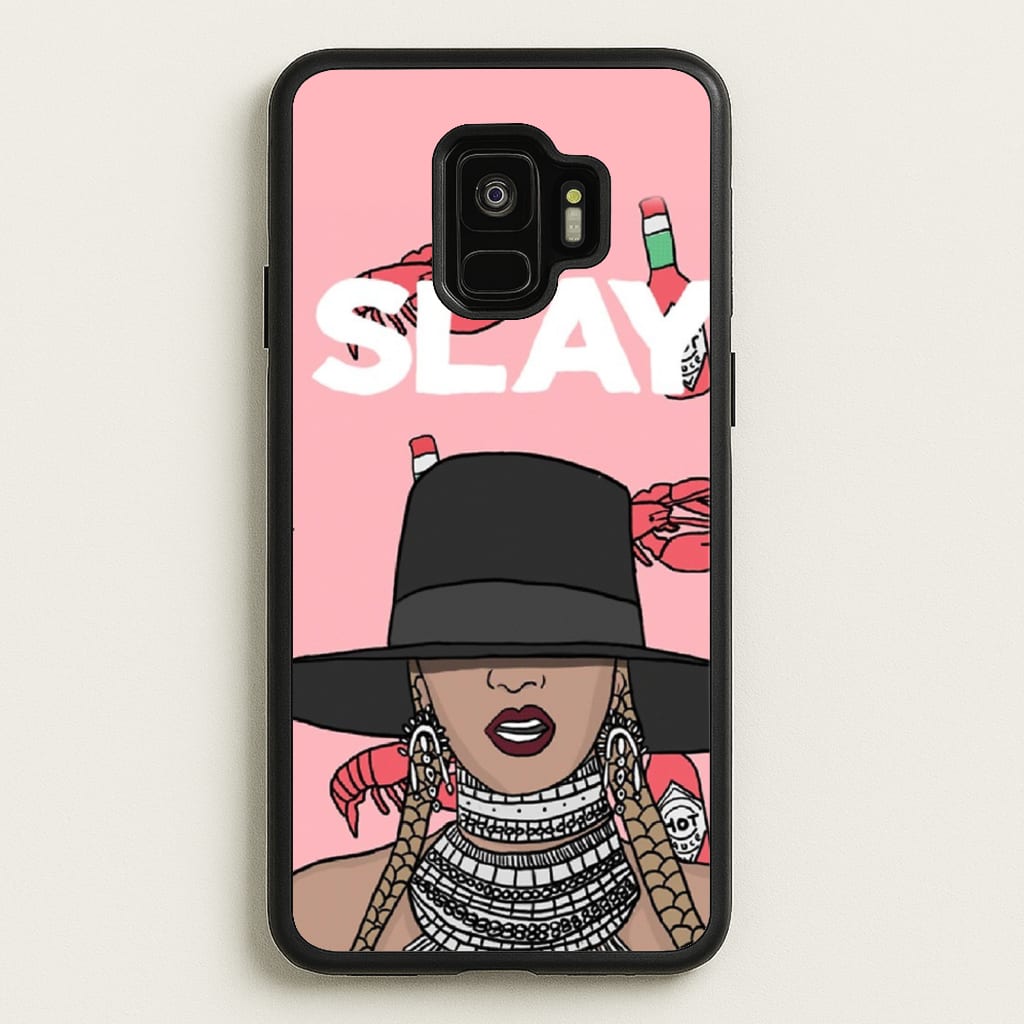 Slay - Queen B Cartoon  - Beyonce Phone Case for Galaxy S9