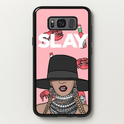 Slay - Queen B Cartoon  - Beyonce Phone Case for Galaxy S8 Plus