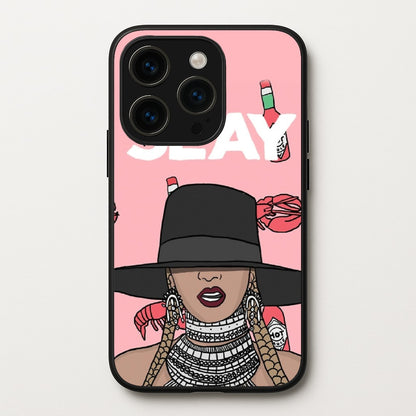 Slay - Queen B Cartoon  - Beyonce Phone Case for iPhone 15 Pro