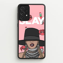 Slay - Queen B Cartoon  - Beyonce Phone Case for Galaxy A52 / A52s