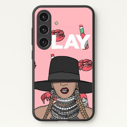 Slay - Queen B Cartoon  - Beyonce Phone Case for Galaxy S25 Plus