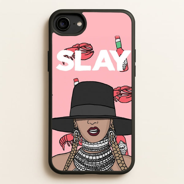 Slay - Queen B Cartoon  - Beyonce Phone Case for iPhone 6 / 7 / 8 / SE
