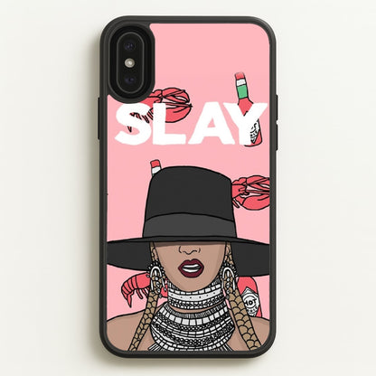 Slay - Queen B Cartoon  - Beyonce Phone Case for iPhone XS Max