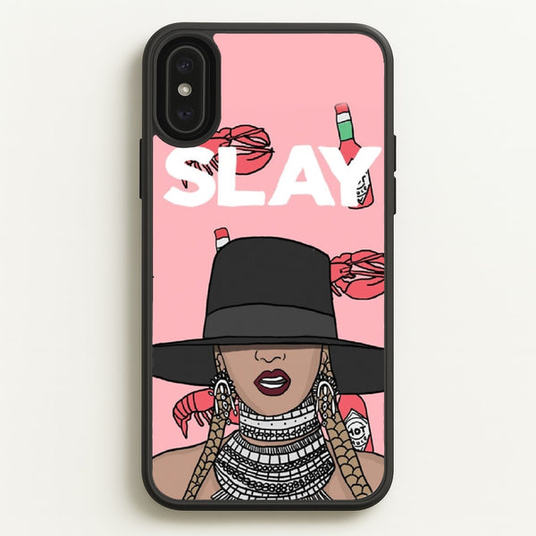 Slay - Queen B Cartoon  - Beyonce Phone Case for iPhone XS Max