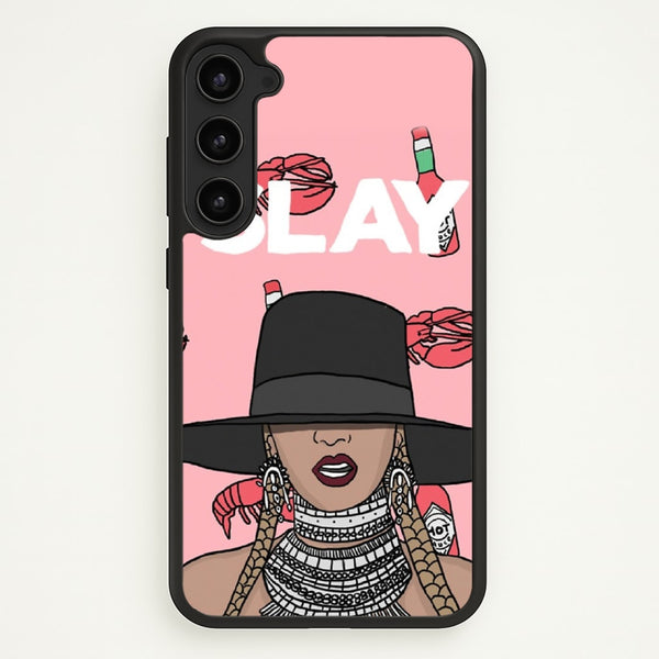 Slay - Queen B Cartoon  - Beyonce Phone Case for Galaxy S23