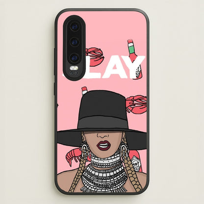 Slay - Queen B Cartoon  - Beyonce Phone Case for Huawei P30