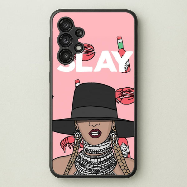 Slay - Queen B Cartoon  - Beyonce Phone Case for Galaxy A13