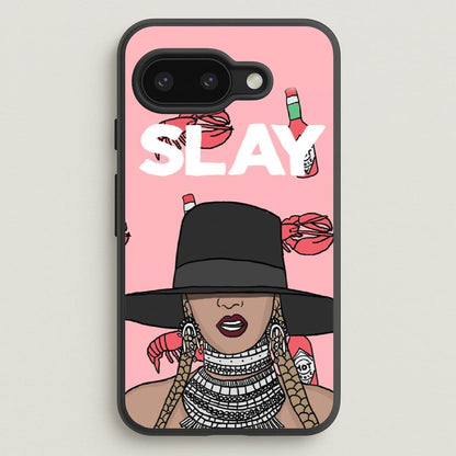 Slay - Queen B Cartoon  - Beyonce Phone Case for Google Pixel 9a