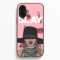 Slay - Queen B Cartoon  - Beyonce Phone Case for iPhone 16 Plus