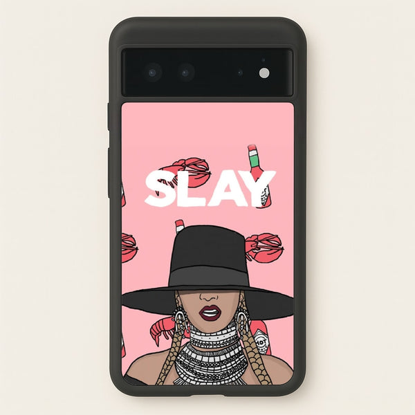 Slay - Queen B Cartoon  - Beyonce Phone Case for Google Pixel 6