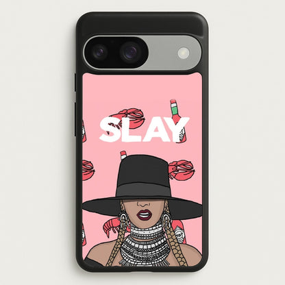 Slay - Queen B Cartoon  - Beyonce Phone Case for Google Pixel 9 / 9 Pro