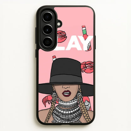 Slay - Queen B Cartoon  - Beyonce Phone Case for Galaxy A56