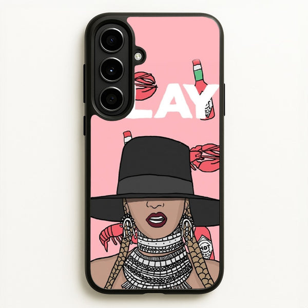 Slay - Queen B Cartoon  - Beyonce Phone Case for Galaxy A56