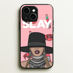 Slay - Queen B Cartoon  - Beyonce Phone Case for iPhone 15 Plus