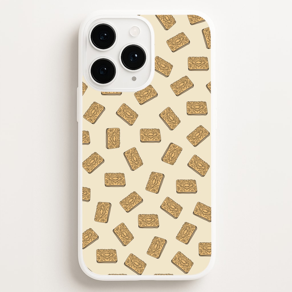 Custard Creams - Biscuits Patterns  - Biscuits Patterns Phone Case for iPhone 16 Pro Max