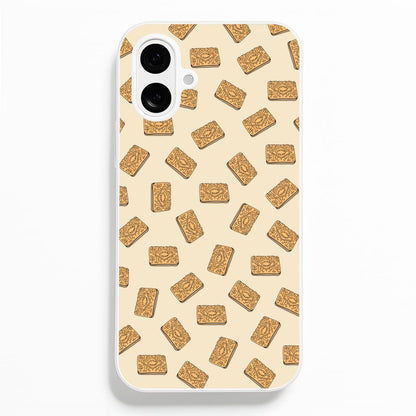 Custard Creams - Biscuits Patterns  - Biscuits Patterns Phone Case for iPhone 16 Plus