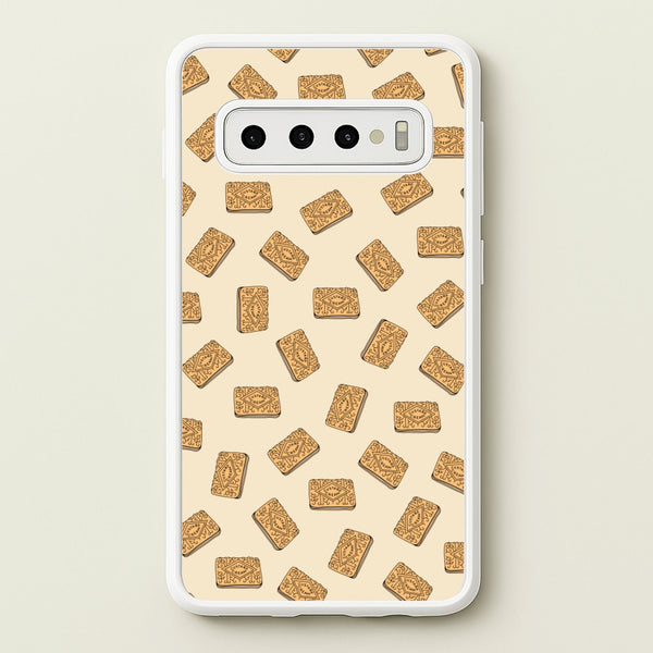 Custard Creams - Biscuits Patterns  - Biscuits Patterns Phone Case for Galaxy S10 Plus