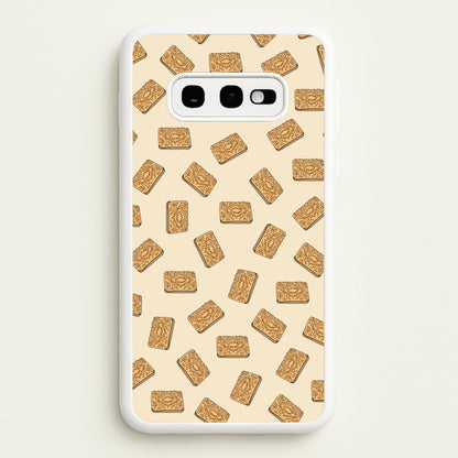 Custard Creams - Biscuits Patterns  - Biscuits Patterns Phone Case for Galaxy S10e