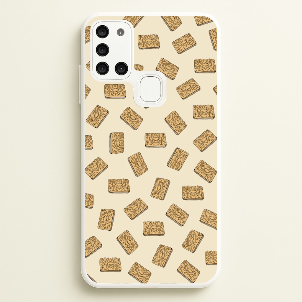 Custard Creams - Biscuits Patterns  - Biscuits Patterns Phone Case for Galaxy A21s