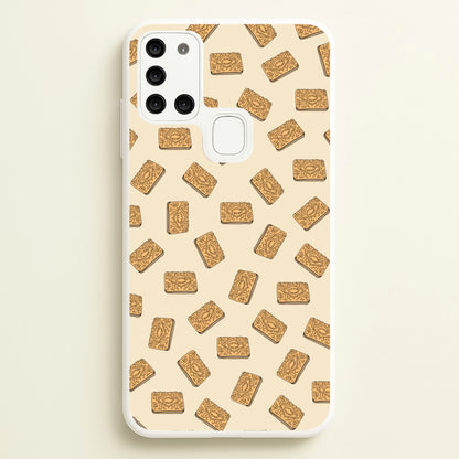Custard Creams - Biscuits Patterns  - Biscuits Patterns Phone Case for Galaxy A21s